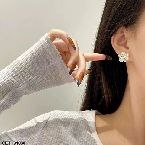 CETH01060 ZHL Round Pearl Tops Pair - CETH
