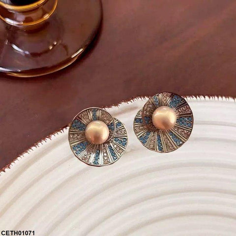 CETH01071 SYB Round Pearl Tops Pair - CETH