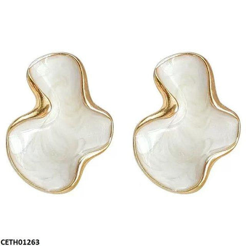 CETH01263 LSH White Marble Tops Pair - CETH