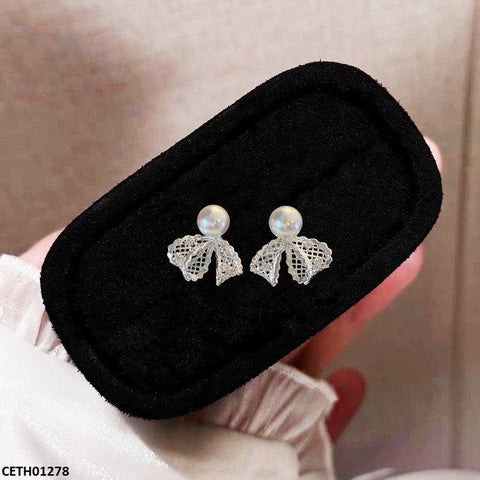 CETH01278 SYB Bow Pearl Tops Pair - CETH