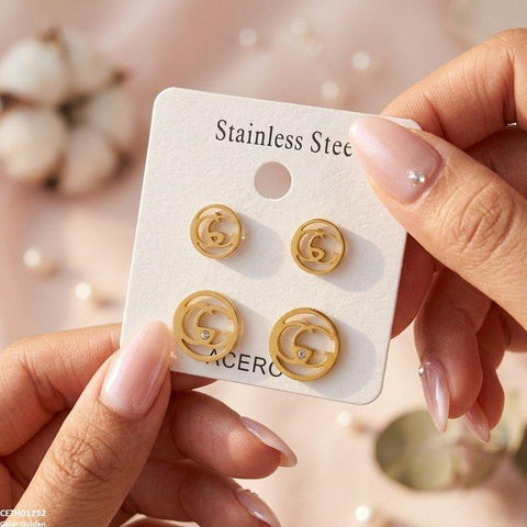 CETH01292 QSJ Round Stainless Steel 2 Pairs Tops - CETH
