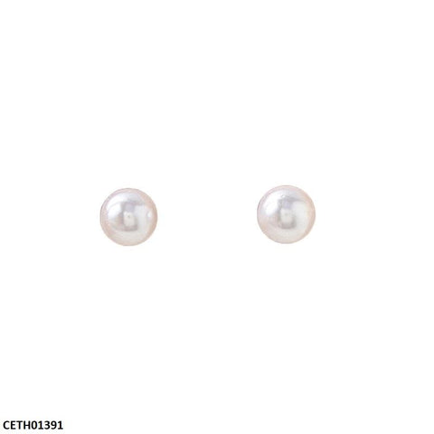 CETH01391 QWN Round Pearl Tops Pair - CETH