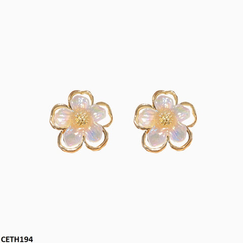 CETH194 SGC Flower Stud Tops Pair - CETH