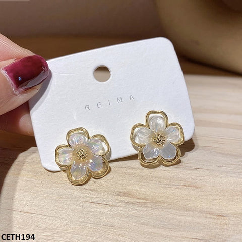 CETH194 SGC Flower Stud Tops Pair - CETH