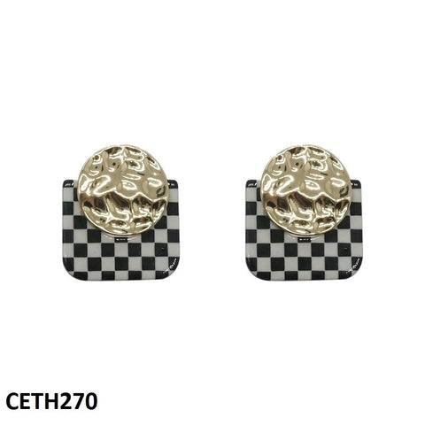 CETH270 SYB Black & White Check Tops Pair - CETH