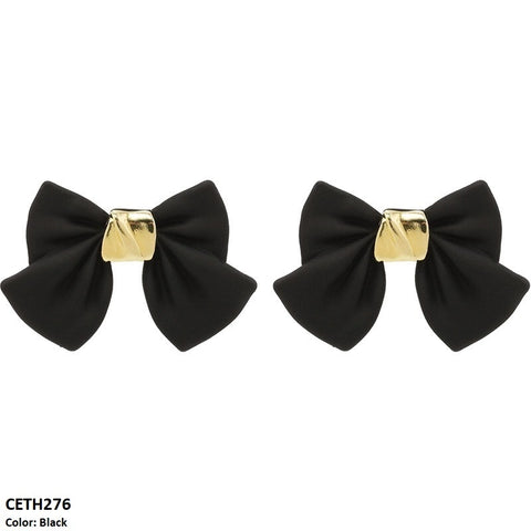 CETH276 YQG Bow Stud Tops Pair - CETH