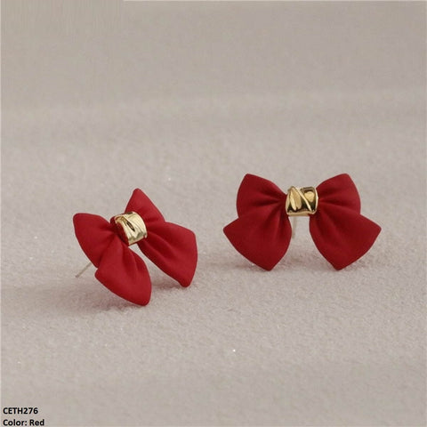 CETH276 YQG Bow Stud Tops Pair - CETH