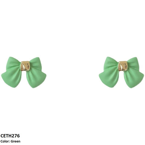 CETH276 YQG Bow Stud Tops Pair - CETH