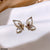 CETH394 YYZ Painted Butterfly Wing's Stud Tops Pair