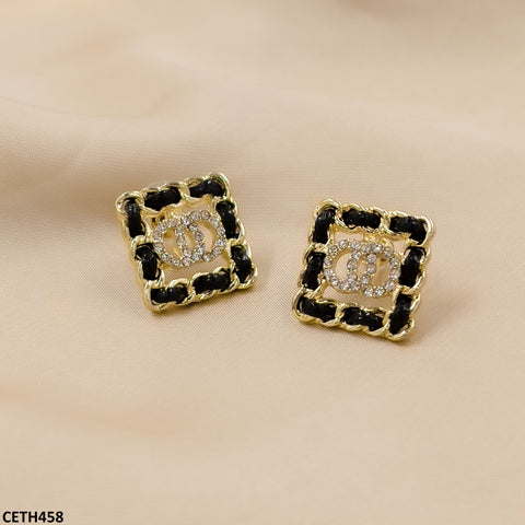CETH458 JMN Double-O Saquare Stud Tops Pair - CETH