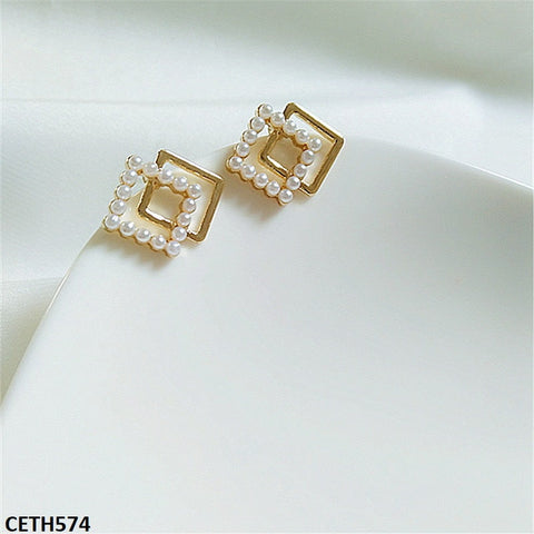 CETH574 ZHL Joint Triangle Stud Tops Pair - CETH