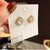 CETH622 YQG Joint Square Ear Tops Pair - CETH