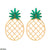 CETH634 QWN Pineapple Ear Tops Pair - CETH