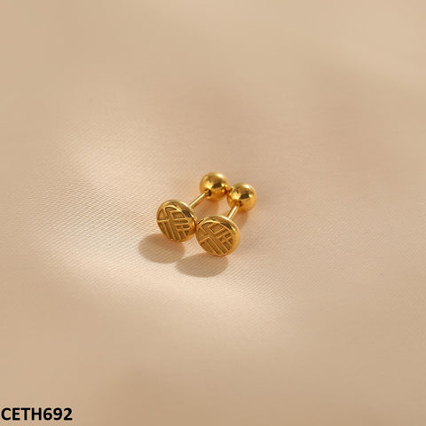CETH692 DGF Round Roman Tops Pair - CETH