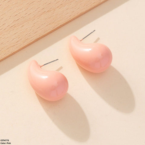 CETH773 LWH Water Drop Stud Tops Pair - CETH