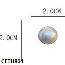 CETH804 ZHL Round Stud Tops Pair - CETH