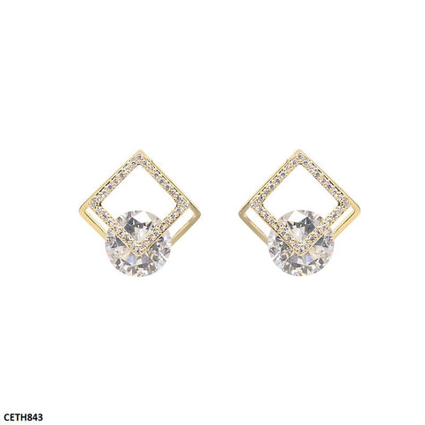 CETH843 DDJ Square Round Stone Tops Pair - CETH