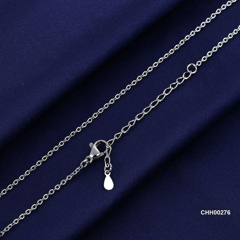 CHH00276 BLX Plain Silver Chain 16 Inch - CHH