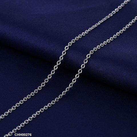 CHH00276 BLX Plain Silver Chain 16 Inch - CHH