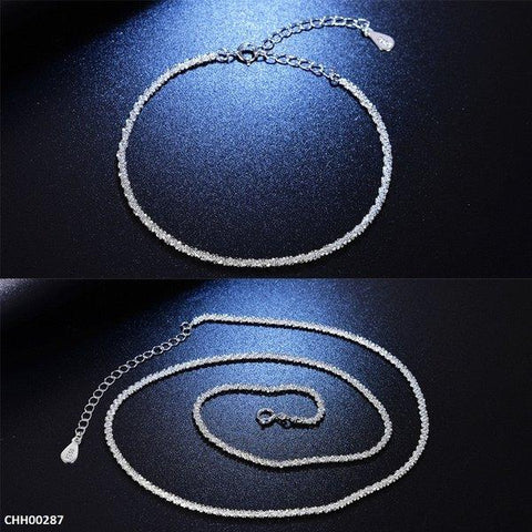 CHH00287 ZFQ Imp Silver Neck Chain 16 Inch - CHH