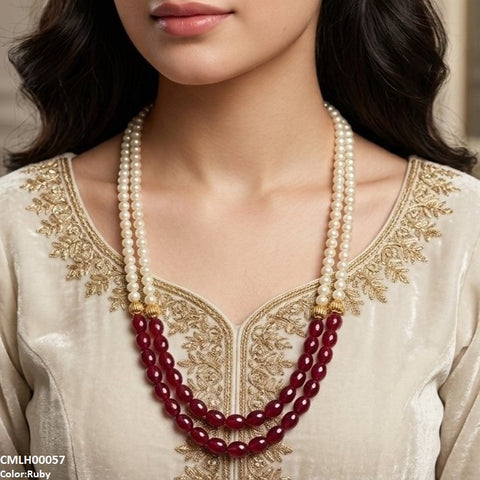 CMLH00057 FRN Double Layer Pearl Mala - CMLH