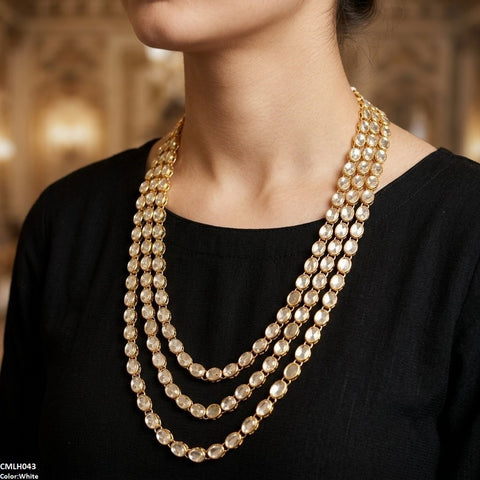 CMLH043 FRN Oval Layered  Mala- CMLH