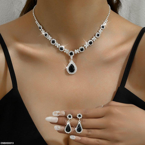 CNSH00013 YJJ Tear Bracket Necklace Set - CNSH