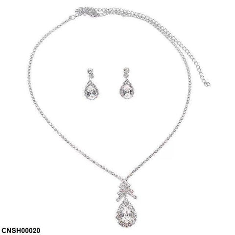 CNSH00020 YJJ Tear Drop Necklace Set - CNSH