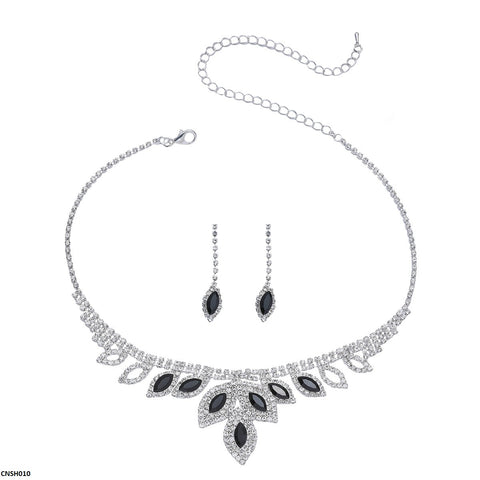 CNSH010 YJJ Marquise Necklace Set - CNSH