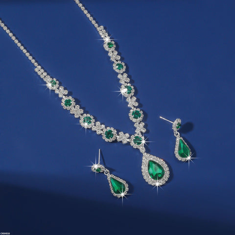 CNSH016 YJJ Tear Bracket Necklace Set - CNSH