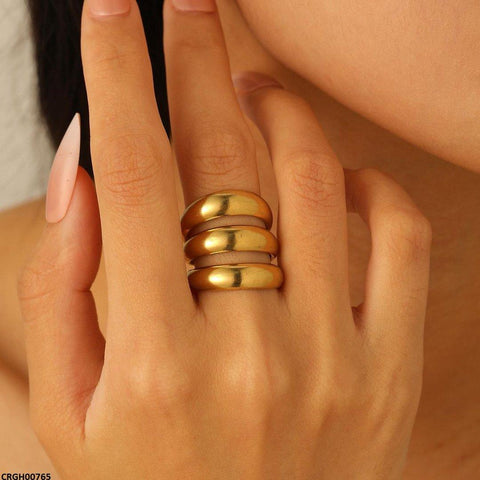 CRGH00765 QWN Triple Band Adjustable Ring  - CRGH