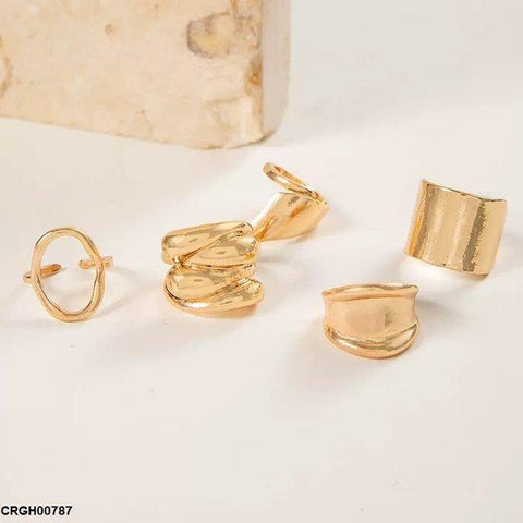 CRGH00787 YYE 5 Midi Rings - CRGH