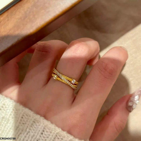 CRGH00788 BJF Square Stone Ring Adjustable - CRGH