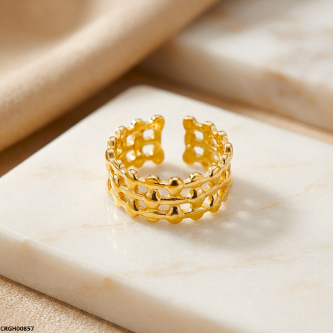 CRGH00857 NMS Golden Net Stainless Steel Ring Adjustable - CRGH