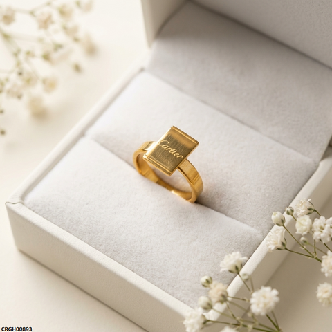 CRGH00893 MOX Stainless Steel Rectangle Ring - CRGH