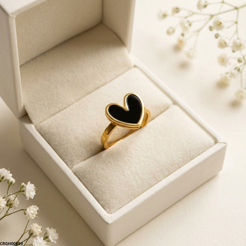 CRGH00899 MOX Stainless Steel Heart Ring - CRGH