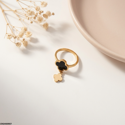CRGH00907 MOX Stainless Steel Double Flower Ring - CRGH
