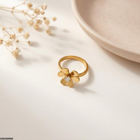 CRGH00909 MOX Stainless Steel Flower Ring - CRGH