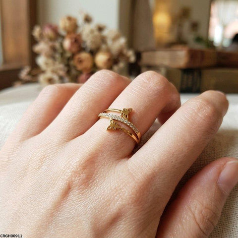 CRGH00911 MOX Stainless Steel Butterfly Ring - CRGH