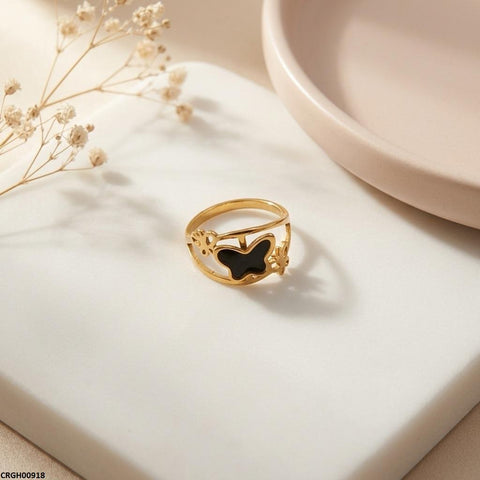 CRGH00918 MOX Stainless Steel Butterfly Ring - CRGH