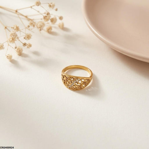 CRGH00924 MOX Stainless Steel Flower Ring - CRGH