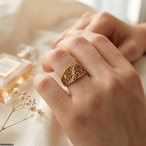 CRGH00924 MOX Stainless Steel Flower Ring - CRGH