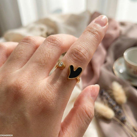 CRGH00926 MOX Stainless Steel Heart Ring - CRGH