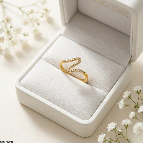 CRGH00928 MOX Stainless Steel Zigzag Ring - CRGH