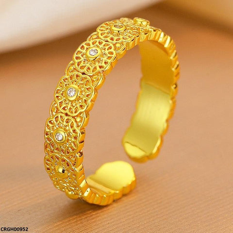 CRGH00952 ZFQ Round Flower Ring Adjustable - CRGH