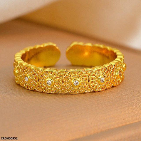 CRGH00952 ZFQ Round Flower Ring Adjustable - CRGH