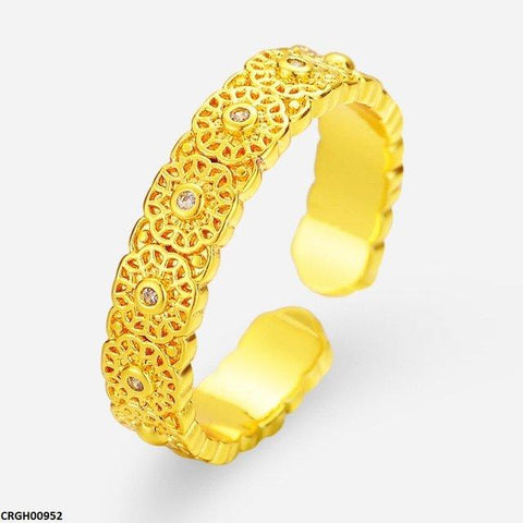 CRGH00952 ZFQ Round Flower Ring Adjustable - CRGH