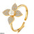 CRGH534 QWN Flower Pearl Ring Adjustable - CRGH