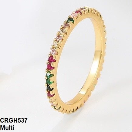 CRGH537 QWN Stone Studded Ring - CRGH