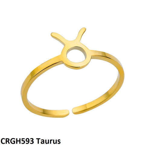 CRGH593 JEC Horoscope Sign Ring - CRGH